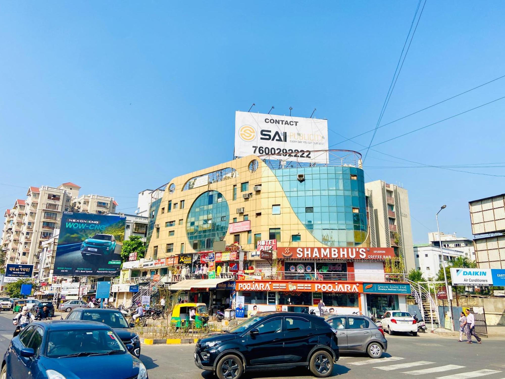 Hotel Abc Satellite Prahlad Nagar Ahmedabad Exteriör bild